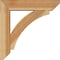 Ekena Millwork Thorton Slat Rough Sawn Bracket w/ Offset Brace, Western Red Cedar, 6"W x 24"D x 24"H BKT0604X24X24THR06RWR - alternate 2